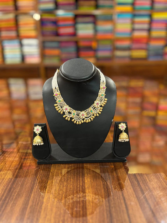 Premium Kundan Necklace with Earring