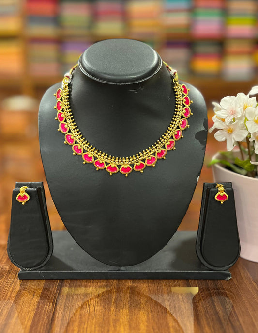 Gold Plated Necklace Set