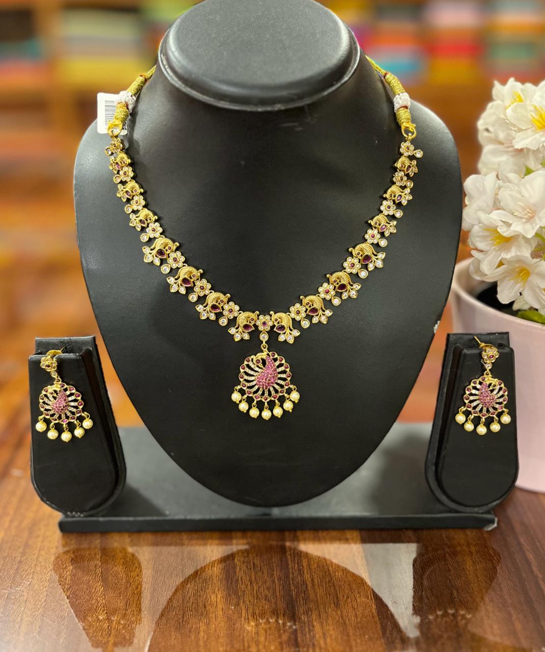 Gold Plated Necklace Set