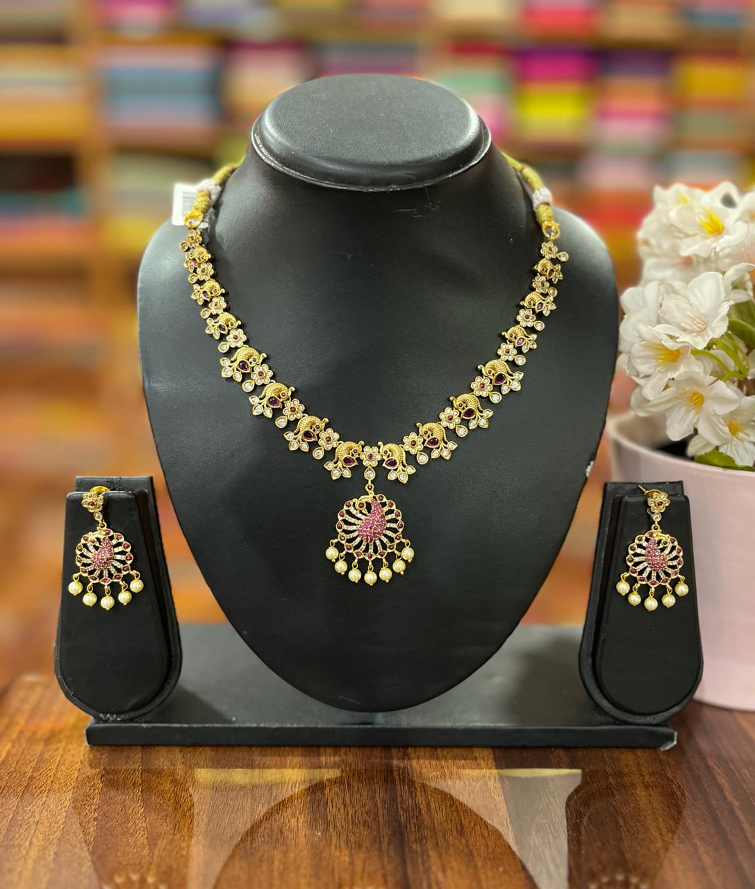 Gold Plated Necklace Set