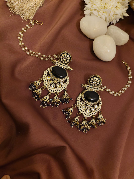 Gold Plated Kundan Earrings